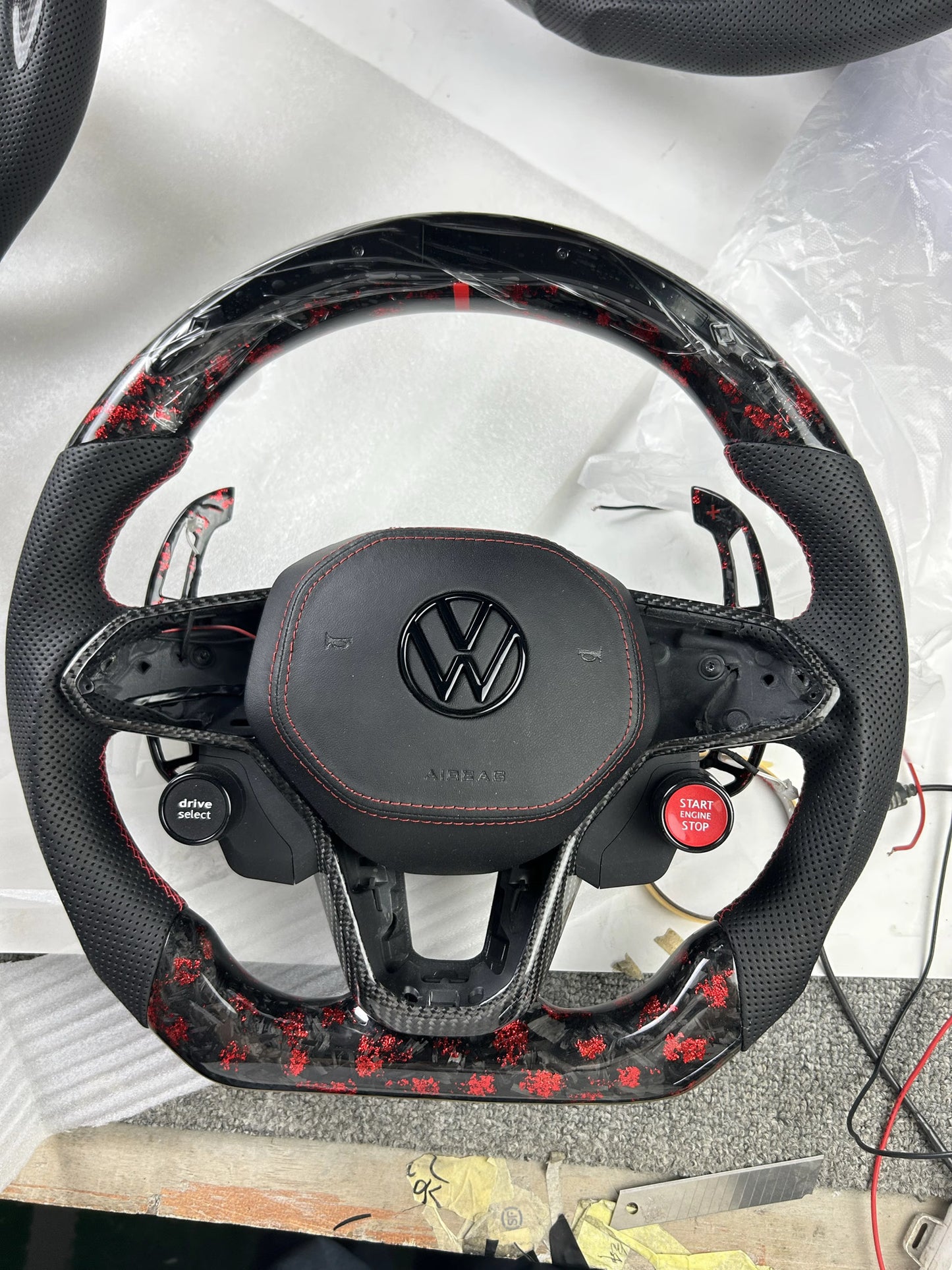 Volante golf 8 GTI in carbonio forgiato