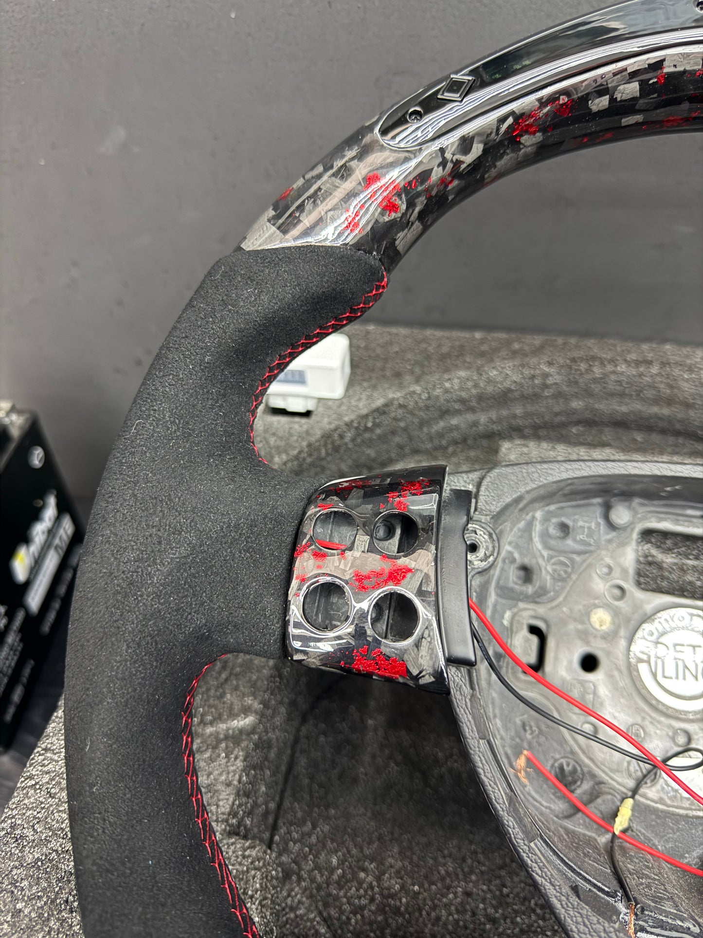 Volante in carbonio forgiato per scirocco VW