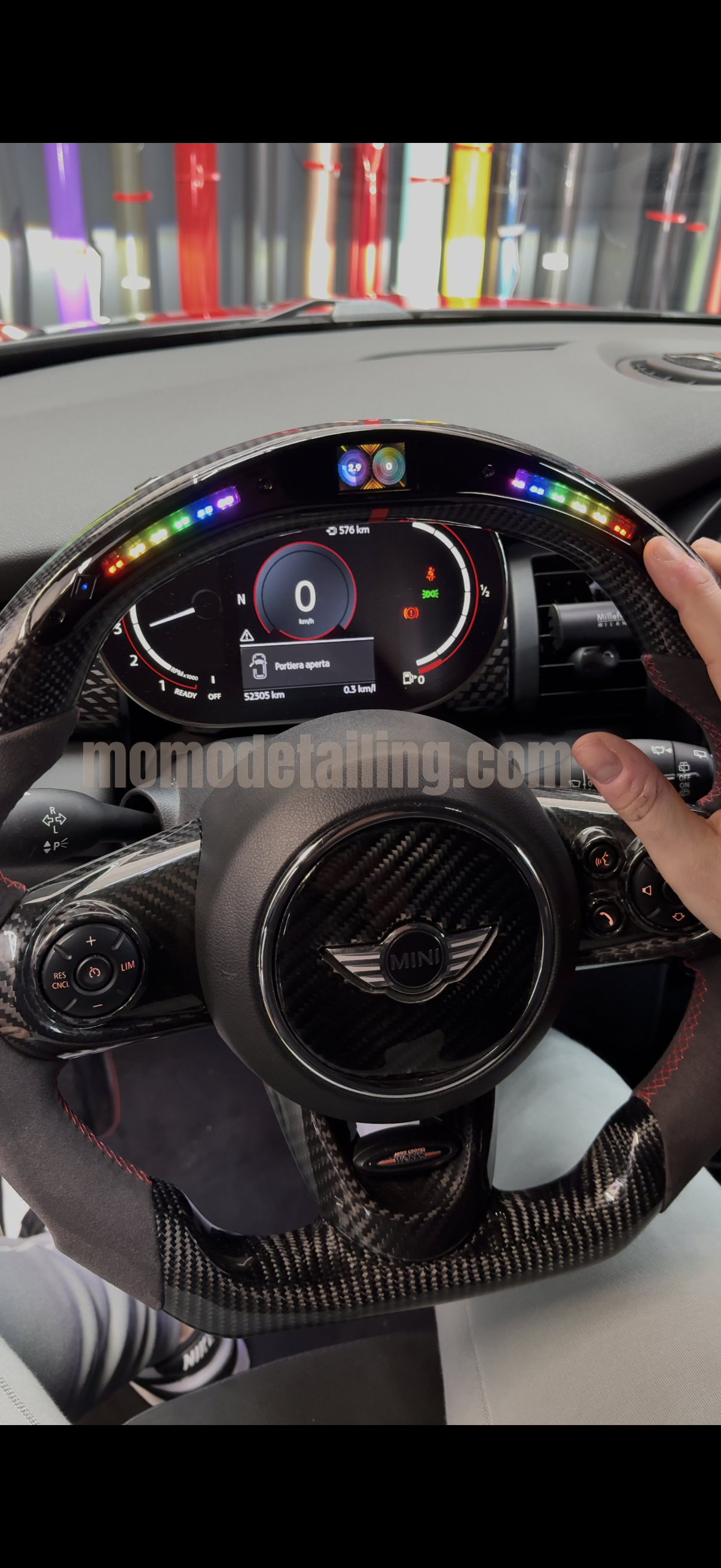 Volante Mini John Cooper works con led di accelerazione