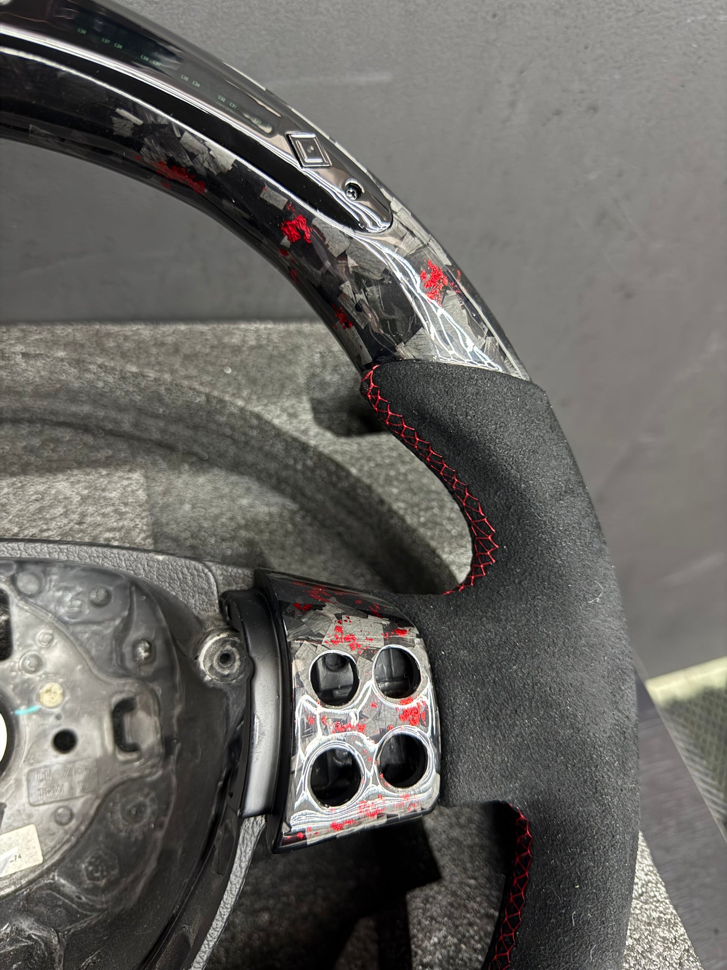 Volante in carbonio forgiato per scirocco VW