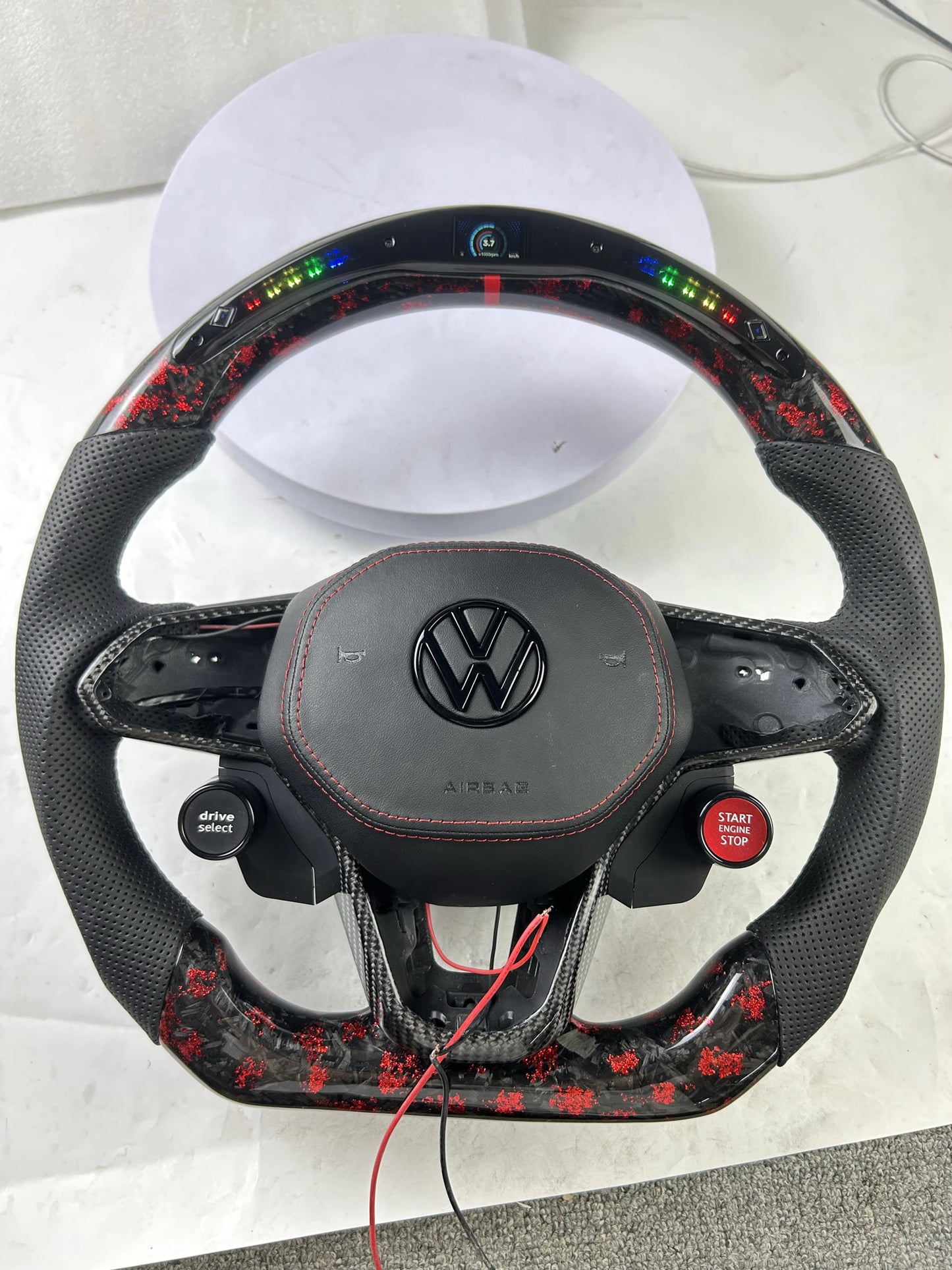 Volante golf 8 GTI in carbonio forgiato