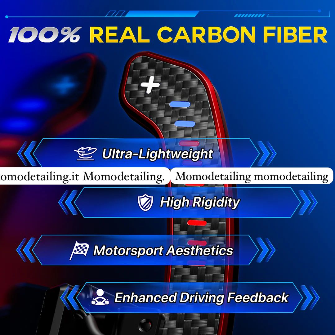 Paddle in carbonio magnetiche a LED Mercedes