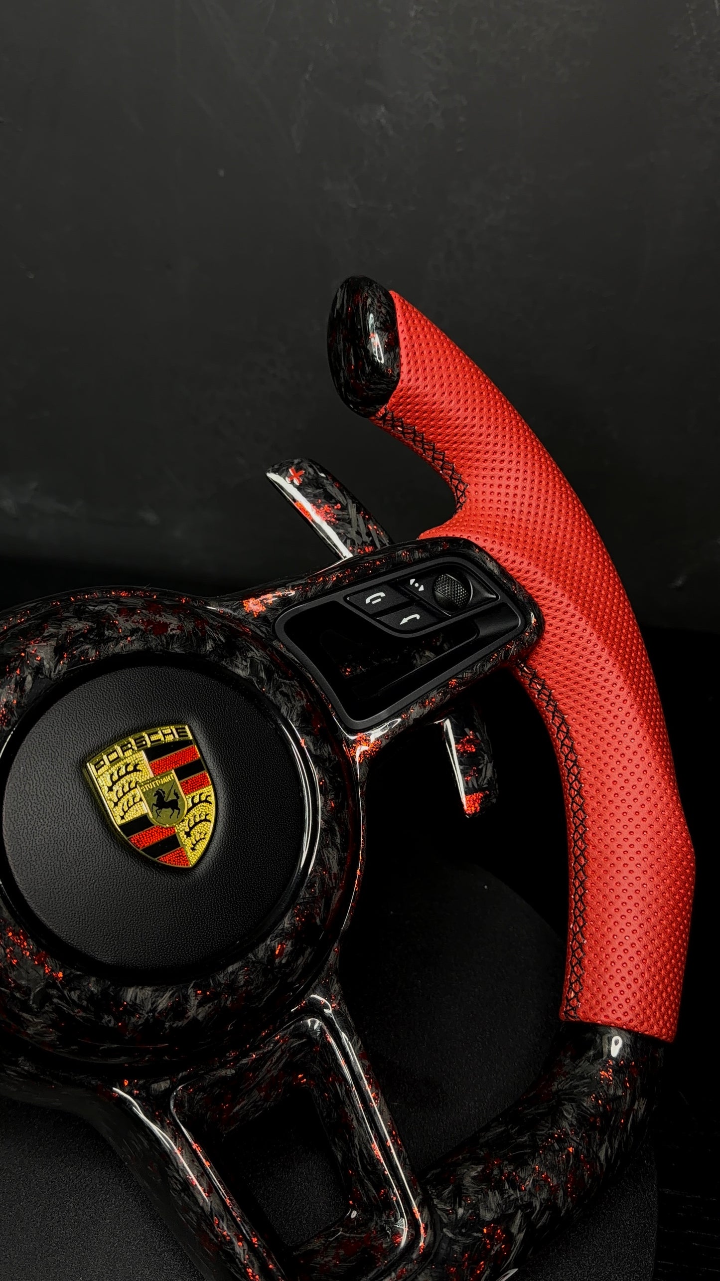 Volante Porsche macan #paddle #cover #airbag #carbonio #forgiato