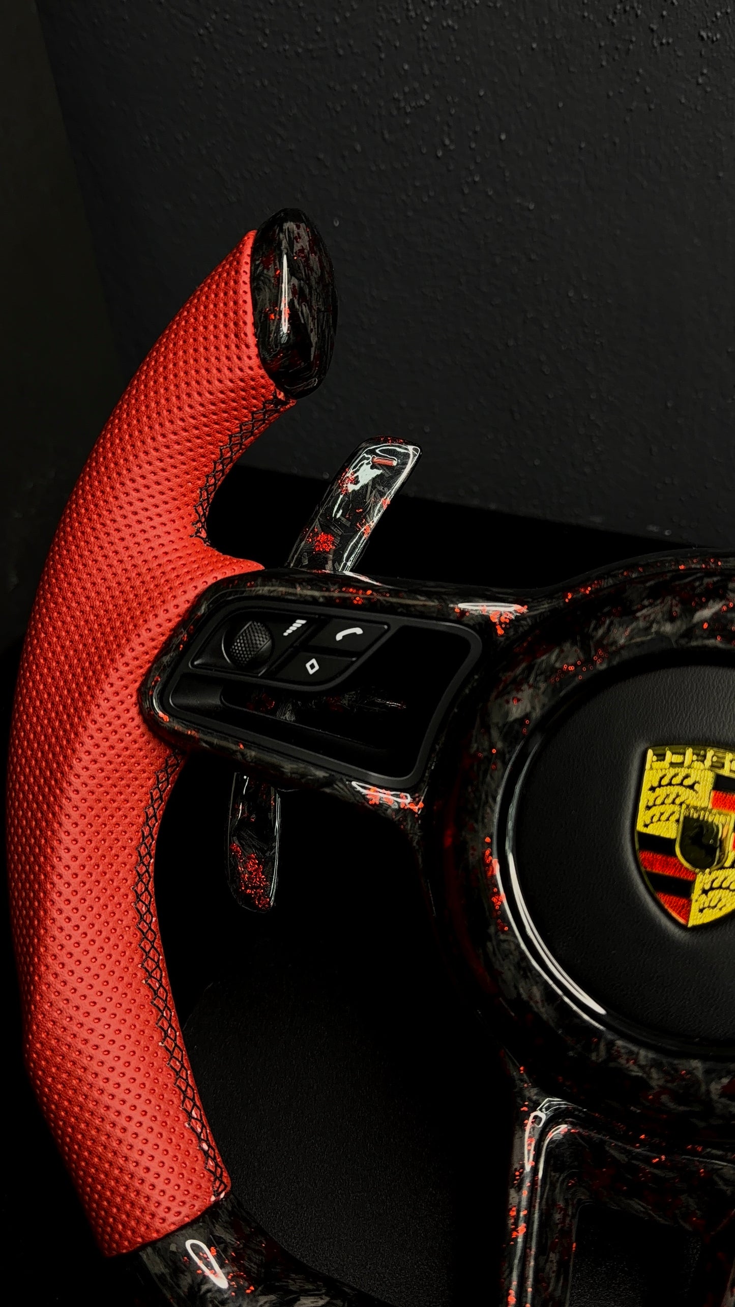 Volante Porsche macan #paddle #cover #airbag #carbonio #forgiato