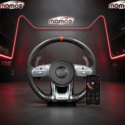 Paddle in carbonio  magnetiche a LED Mercedes