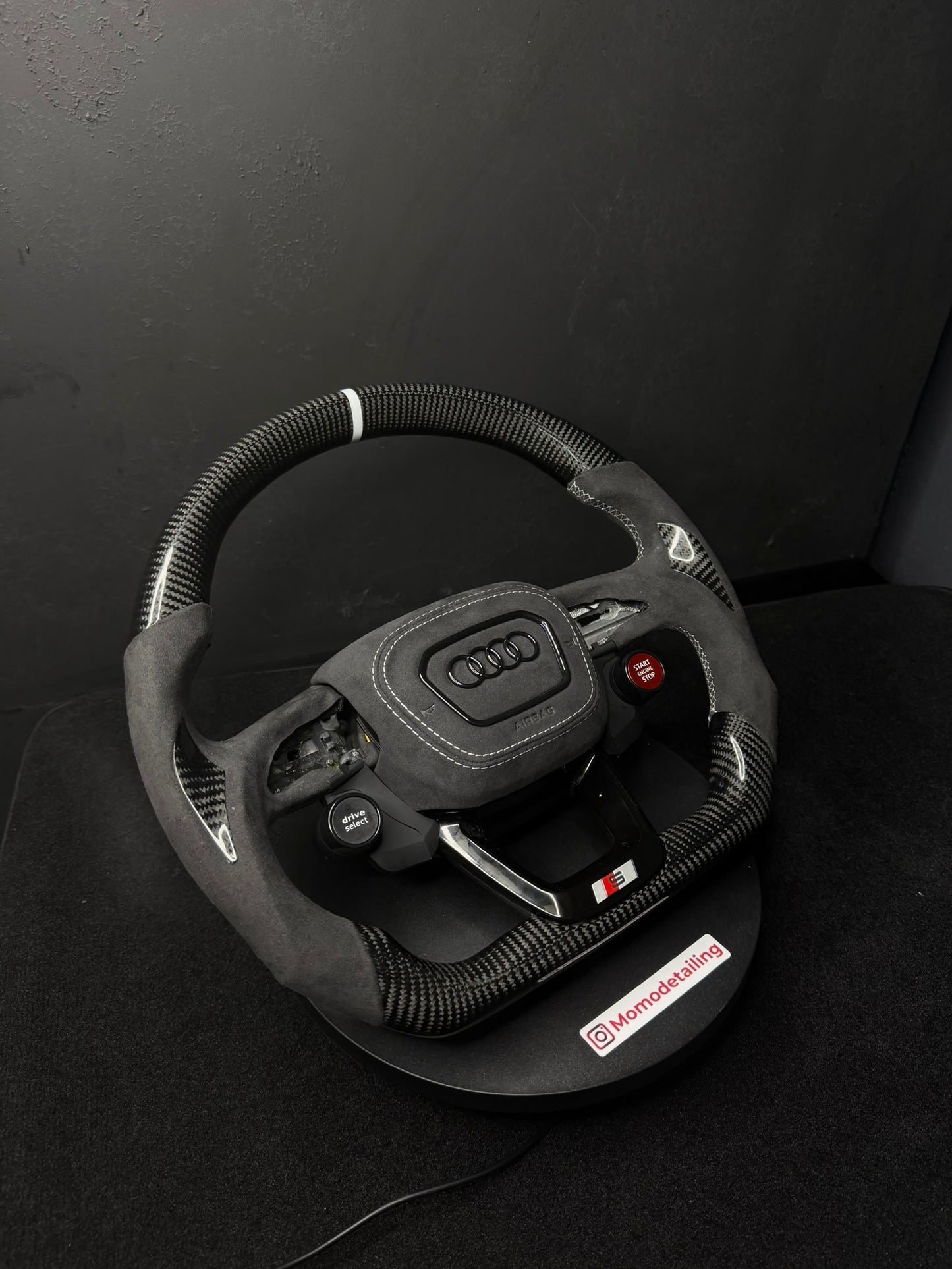 Volante Audi Q3 in carbonio senza cover airbag