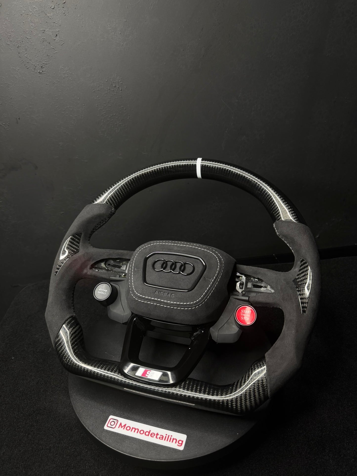 Volante Audi Q3 in carbonio senza cover airbag