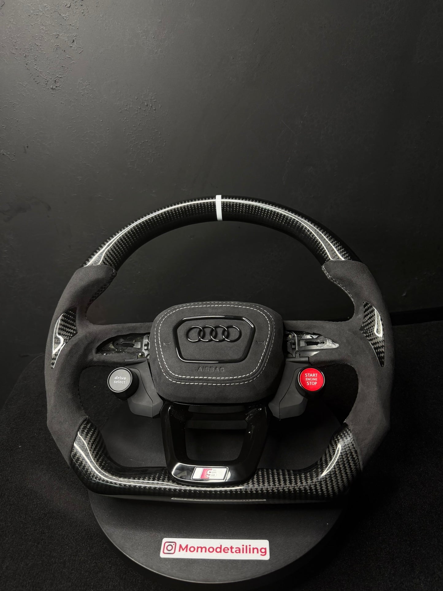 Volante Audi Q3 in carbonio senza cover airbag